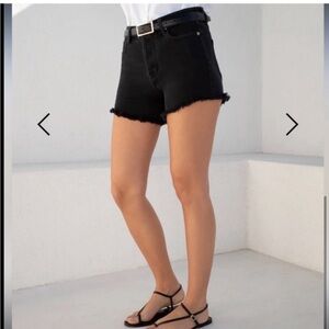 AYR The Juuust Rilight Black Cutoff Denim Shorts, 26